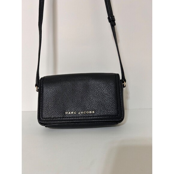 Marc Jacobs Groove Mini Bag Black Gold Hardware Leather Crossbody H107L01FA21 - Picture 4 of 15